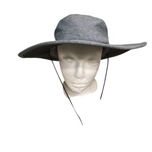 Stylish Gray Wide-Brim Hat